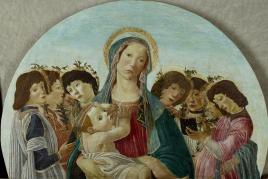 nv. 101 Sandro Botticelli (Werkstatt), Madonna mit Kind und Engeln, um 1480-90, Lindenau-Museum Altenburg