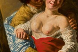 Jan Lievens Woman Embraced by a Man, Modelled by the Young Rembrandt oil on canvas 38¼ by 33⅛ in.; 97 by 84 cm. Estimate $4/6 million