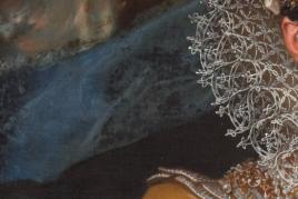 (Detail) Erzherzogin Maria Magdalena (1589–1631). Frans Pourbus D. J., Um 1603/1604 Kunsthistorisches Museum Wien, Gemäldegalerie, Inv.-Nr. 3385  (Schloss Ambras Innsbruck)