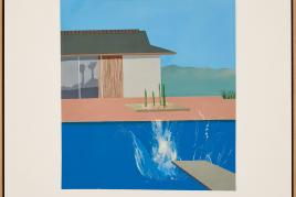 Lot 16  David Hockney  The Splash  1966  72 x 72 inches Est. £20,000,000-30,000,000 Sold: £23.1 Million / $29.8 Million Credit: Sotheby’s