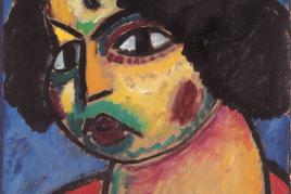 Alexej von Jawlensky (1864–1941) Messalina, 1912, N. 52 (1913) Öl auf strukturierter beidseitig kaschierter Pappe, 53,6 x 49,6 cm Kunstsammlungen Chemnitz – Museum Gunzenhauser, Eigentum der Stiftung Gunzenhauser, Chemnitz Foto: Kunstsammlungen Chemnitz– Museum Gunzenhauser/Archiv