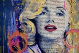 Ali Sedri, Oberkirch, aus der Serie Human Dreams, Marylin Monroe, 120 x5 90 cm, 2021 (Foto: Ali Sedri, Oberkirch)