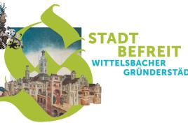 Flyer zur Ausstellung "Stadt befreit. Wittelsbacher Gründerstädte"