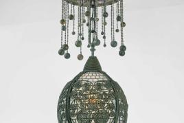 10340 Lot 58 - Tiffany Studios, 'Moorish' Twisted Wire Chandelier