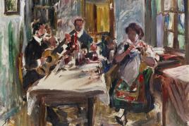 119001835 LOVIS CORINTH Tiroler Bauernstube, Wohl 1913. Öl auf Leinwand Schätzpreis: € 40.000 - 60.000