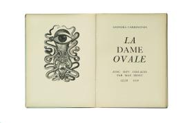 [3946] Max Ernst Frontispiz zu La dame ovale/Die ovale Dame von Leonora Carrington, 1939, einem Buch mit acht Reproduktionen nach Collagen von Max Ernst Sammlung Würth © VG Bild-Kunst, Bonn 2020