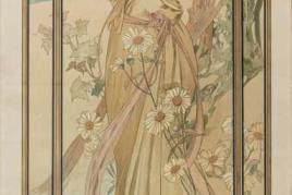 Alphonse Mucha, 'Éclat du jour' aus 'Heures du jour', 1899 'Éclat du jour' aus 'Heures du jour', 199  Aufrufpreis:	2.800 EUR Schätzpreis:	2.800 - 3.800 EUR