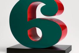 Lot 50 Nr. 398 871 Robert Indiana Six. 1980/2001 Mehrfarbiges Aluminium auf Stahlplinthe, 198 x 188 x 96,5 cm. Ex. 6/6 (+2 A.P.) Schätzpreis: EUR 200.000 – 230.000,-