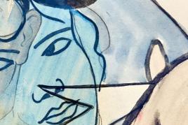 image: Francis Picabia, Bête Rose (detail), 1925-28.