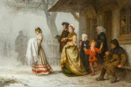 Albert Anker (1831–1910) Die Taufe 1864 Öl auf Leinwand 85,5 x 129 cm Schätzpreis:	1.200.000 - 1.500.000 CHF