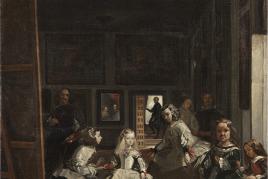 Robert Zünd, Las Meninas (Kopie nach Velázquez), undatiert, Öl auf Leinwand, 52 x 45 cm, Kunstmuseum Luzern, Leihgabe aus Privatbesitz