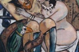 MAX BECKMANN (1884–1950) Odysseus und Kalypso, 1943 Öl auf Leinwand, 150 x 115,5 cm Hamburger Kunsthalle © VG Bild-Kunst, Bonn 2020 © Hamburger Kunsthalle / bpk Foto: Elke Walford