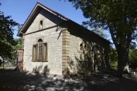 Taharahalle, die Leichenhalle, auf dem jüdischen Friedhof in Bruchsal © Deutsche Stiftung Denkmalschutz/Wegner