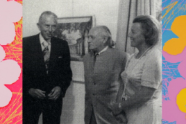 Foto: Walther und Helga Lauffs mit Paul Wember (Mitte)