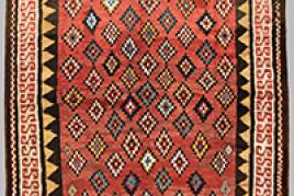 Zakatala Rug 198 x 173 cm (6' 6" x 5' 8") Caucasus, ca. 1880