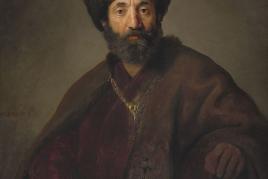 Rembrandt Harmensz van Rijn und Werkstatt: Mann in orientalischem Kostüm, um 1635, National Gallery of Art, Washington, Andrew W. Mellon Collection