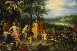 Jan Brueghel d. Ä. und Hendrik van Balen, Der Frühling (aus der Folge „Die vier Jahreszeiten“), 1616  Kupfer, 57,1 x 84,9 cm Foto: Bayerische Staatsgemäldesammlungen, Sibylle Forster Bayerische Staatsgemäldesammlungen, Staatsgalerie Neuburg an der Donau