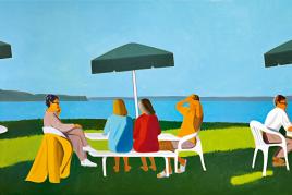 Alex Katz | Beach Stop, 2001 | ALBERTINA, Wien – The ESSL Collection | © Foto: Mischa Nawrata, Wien | Bildrecht, Wien, 2020