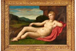 Lot 2019 Nr. 406 691 Jacopo Negretti, gen. Palma Vecchio (1480 – 1525) Liegende Venus in Landschaft Öl auf Leinwand, 112 x 165 cm Ergebnis: € 750.000