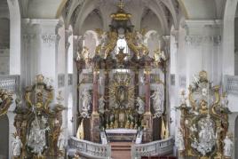 Altarraum der Wallfahrtskirche Maria Limbach in Eltmann © Deutsche Stiftung Denkmalschutz/Schabe