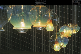 Jorge Pardo, Untitled, 2000, glass, light bulb, fixture, light, 21 lamps, each: 35 x ø 30 cm; overall dimensions variable