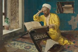 Osman Hamdi Bey, Über den Koran meditierend, 1902  Foto: Johannes Stoll / Belvedere, Wien