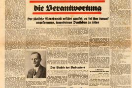 Völkischer Beobachter, 9.11.1938 (c) Sammlung Deutsches Zeitungsmuseum (Stiftung Saarländischer Kulturbesitz)