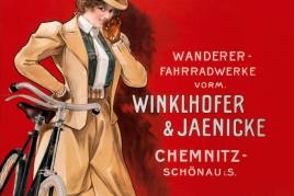 Plakat für Wanderer-Räder, vor 1914 Farblithographie, Kunstsammlungen Chemnitz Foto: Kunstsammlungen Chemnitz