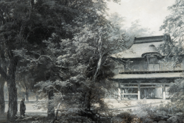 Tempel in Kamakura, Wilhelm Heine (1827–1885). Foto: MFK, Nicolai Kästner