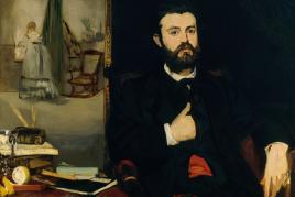 Edouard Manet, Bildnis des Dichters Zacharie Astruc, 1866 auf Leinwand, 90,5 x 116 cm, Kunsthalle Bremen Der Kunstverein in Bremen