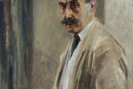 MAX LIEBERMANN, Selbstbildnis mit Pinsel und Palette, 1913, Öl auf Leinwand, 89 × 72,3 cm , Kunstpalast, Düsseldorf, Foto: Horst Kolberg