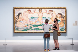 Ausstellungsansicht „Ferdinand Hodler und die Berliner Moderne“, Ferdinand Hodler, Der Tag, 1899-1900, Foto: © Harry Schnitger