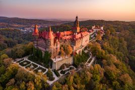 Luftaufnahme Schloss Fürstenstein, © Sammlung des Schlosses Fürstenstein