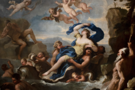 Luca Giordano (1634 – 1705)The Triumph of GalateaCirca 1675Oil on canvas in a very fine pine frame,probably Venetian251 x 302 cm (98.8 x 118.8 in.)  PRESENTED BY COLNAGHI  Copyright © Colnaghi