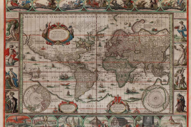 Weltkarte  „Nova Totius Terrarum Orbis Geographica Ac Hydrographica Tabula“