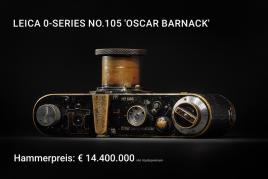 0-SERIES NO.105 'OSCAR BARNACK' inkl. Premium Hammerpreis: € 14.400.000