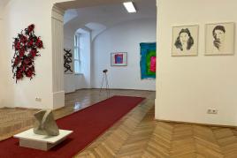 Ausstellungsansicht: Mela Diamant, Rouven Dürr, Katrin Kampmann, Merlin Kratky, Christian Stock