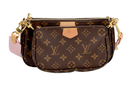 70 LOUIS VUITTON Umhängetasche "MULTI POC...  Monogram Canvas Serie mit naturbelassenem Leder und goldfarbener Hardware. Klassisches Modell mit zw...  Startpreis 1.600 EUR