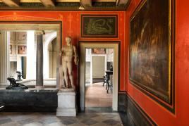 Römische Bäder, Blick vom Atrium in das Impluvium in der Thermen © SPSG / Leo Seidel