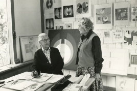 Herbert und Joella Bayer im Atelier in Red Mountain, Aspen, 1970er-Jahre Archiv Lentos Kunstmuseum Linz