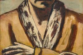 Max Beckmann  1943. Öl auf Leinwand. 94,5 x 56 cm. Am 1. Dezember 2022 verkauft für 23.225.000 EUR (inkl. Aufgeld)