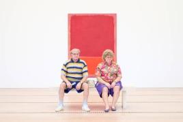 Abbildung: Installationsansicht «Jubiläumsausstellung – Special Guest Duane Hanson» in der Fondation Beyeler, Riehen/Basel, 2022. © The Estate of Duane Hanson/2022, ProLitteris, Zurich. Foto: Lucia Hunziker/LLH Productions