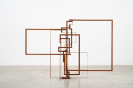 Antony Gormley, Implicate III, 2022. 6 mm Cortenstahl. 188,3 x 261,7 x 272,8 cm