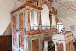 Orgel in der Hitzhofer Wallfahrtskirche Mariä Heimsuchung *Foto: Dr. Karl Knöferle