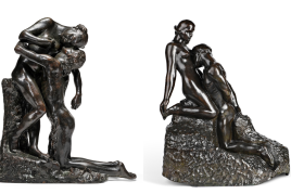 Camille Claudel, L’Abandon (price realised: £831,600) and Auguste Rodin, L’Eternelle Idole, grand modèle (price realised: £630,000)