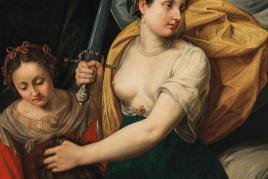 Fede Galizia (1578-1630) Judith mit dem Kopf des Holofernes, Öl auf Leinwand, 127 x 95,5 cm, Schätzwert € 200.000–300.000