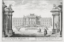 Johann Bernhard Fischer von Erlach, Schloss Kleßheim, 1709–1712, Radierung, Stich © Salzburg Museum