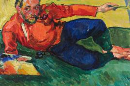 Nr. 421 362 Hermann Max Pechstein Selbstbildnis, liegend. 1909/1910 Öl auf Leinwand, 74 x 99 cm Schätzpreis: € 2 Mio.