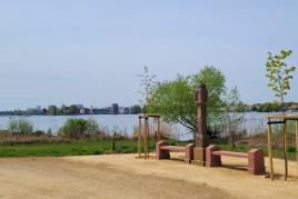 Wiederhergestellt: der Aussichtsplatz am Bildstöckl im Potsdamer Park Babelsberg. © SPSG