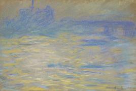 CLAUDE MONET (1840-1926) La Tamise pastel on toned paper Drawn in 1901 Price Realized: $2,954,000